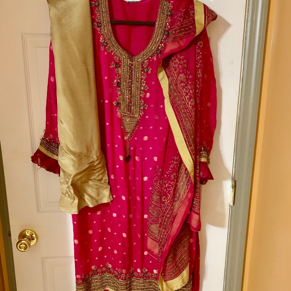 Indian Pakistani chiffon dress